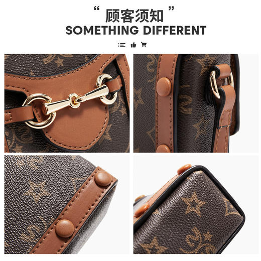 Safiya/索菲娅2023新款印花手机包百搭单肩包包女式斜挎包女包SF9140035Y 商品图7