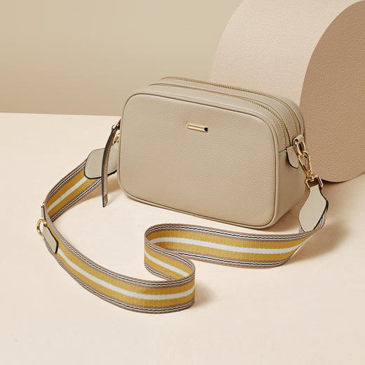 Safiya/索菲娅2023新款纯色风小方包手提包手机包单肩包女士斜挎包女SF9135026Y 商品图0