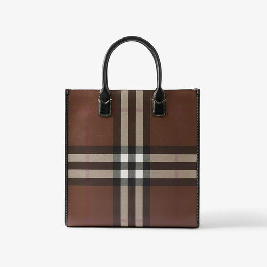 BURBERRY 巴宝莉 男士轻便竖版 Denny 托特包 格子 8064445 A8900 商品图2