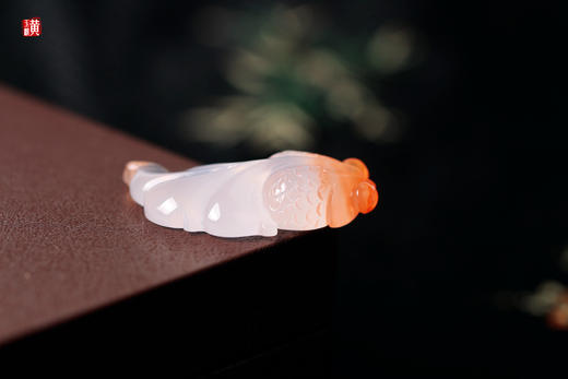 南红冰飘金鱼【鱼跃鸢飞】吉祥鱼吊坠 商品图1