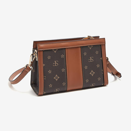 Safiya/索菲娅2023新款印花托特包时尚单肩包包女式斜挎包女包SF9151035Y 商品图4