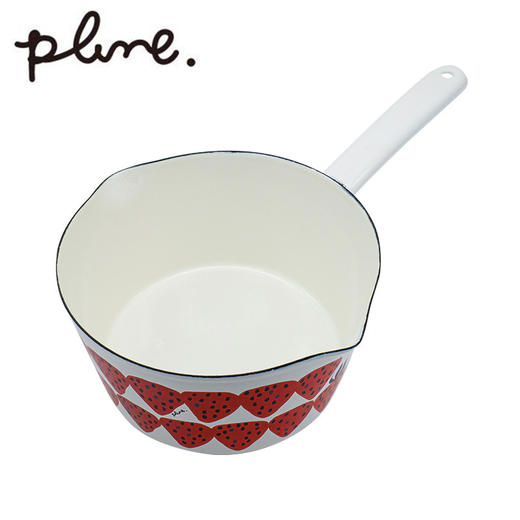 日本制珐琅锅小奶锅 plune.北欧风单手柄锅15cm宝宝辅食锅 商品图7