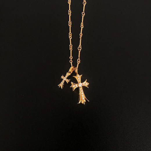 22K金十字架项链 商品图6