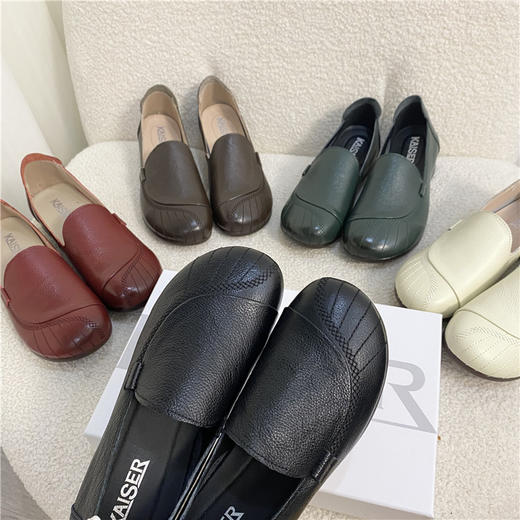 凯撒头层牛皮妈妈鞋 商品图9