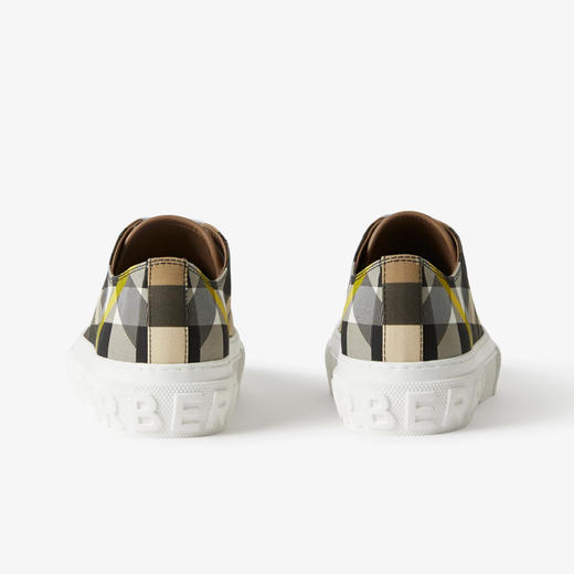 BURBERRY 巴宝莉 女士大号格纹棉质休闲运动鞋 格子 8064281 B4500 商品图2