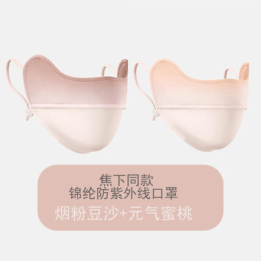 【焦下同款！戴上自带腮红】腮红防晒口罩渐变防紫外线防晒面罩锦纶冰丝护眼角 商品图9
