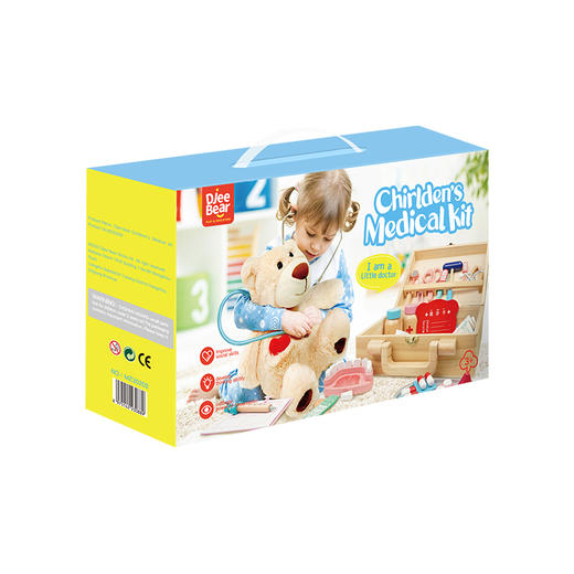 小熊医生迪杰熊木制过家家医生装扮游戏 商品图5