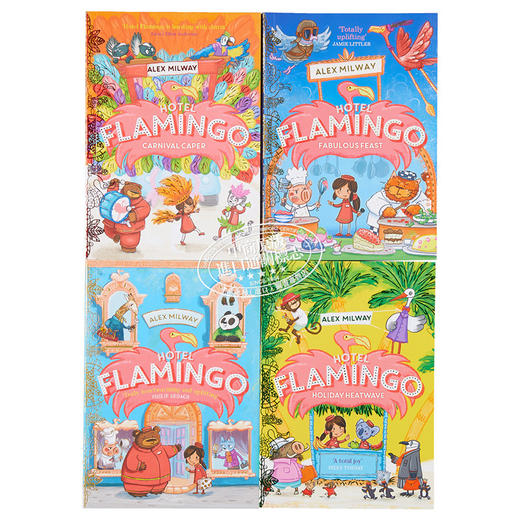 【中商原版】Hotel Flamingo 1-4 火烈鸟公馆4册 儿童故事绘本 幽默小说图画书 英文原版 进口图书 6-9岁 儿童读物 商品图2