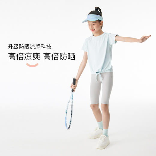 onmygame【防晒爽身衣】女童短袖T恤夏季儿童运动速干衣轻薄上衣 商品图2