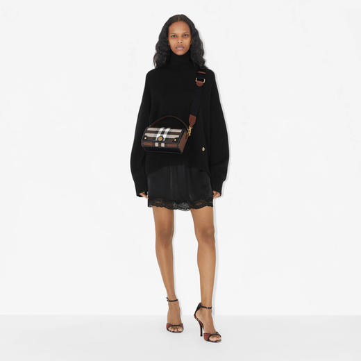 【一】BURBERRY 巴宝莉 女士顶部提柄 Note 包 格子 8066167 A8900 商品图3