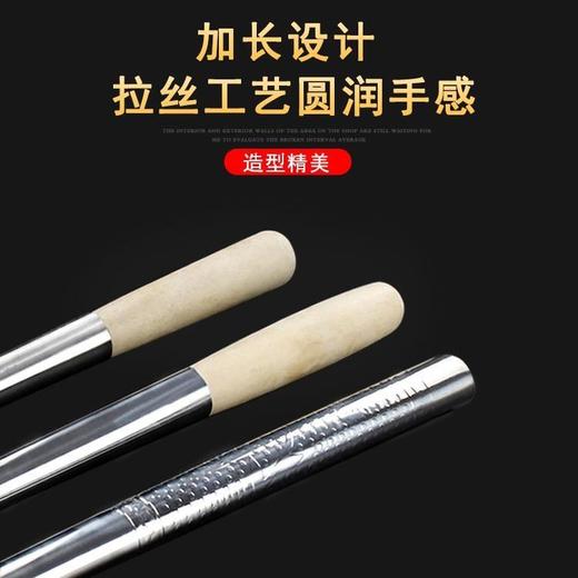 不锈钢厨师炒勺长把铁勺 商品图2