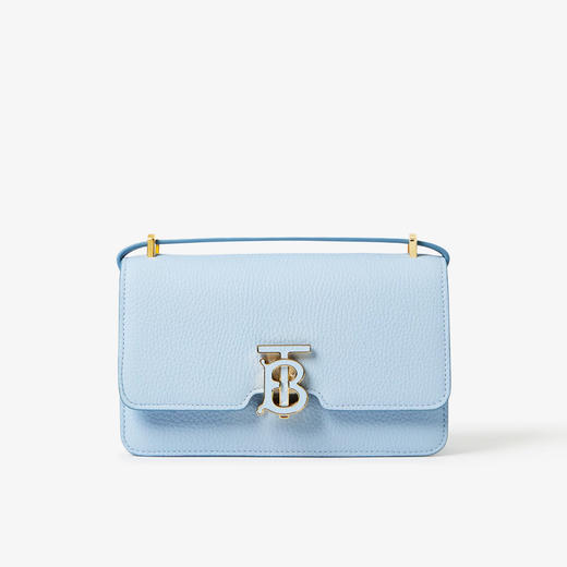 BURBERRY 巴宝莉 女士皮革迷你 TB 专属标识锁扣包 浅蓝色 8066153 A1397 商品图0