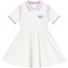 【110断码】李宁儿童装polo领连衣裙2023夏印花舒适女小童休闲运动裙 YSKT030【库存有限，如无货将做退款，介意慎拍！】 商品缩略图1