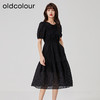 oldcolour夏季新款法式气质纯棉收腰A字显瘦连衣裙O23101307 商品缩略图3