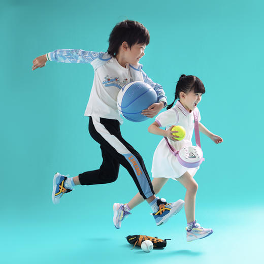 【110断码】李宁儿童装polo领连衣裙2023夏印花舒适女小童休闲运动裙 YSKT030【库存有限，如无货将做退款，介意慎拍！】 商品图0