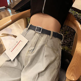 Safiya/索菲娅2023新款二层牛皮女士腰带复古皮带皮带装饰SF505006Y