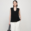 IN AND ON21210夏季新款设计感丝滑飘带衬衫女V领丝质无袖背心上衣 商品缩略图2
