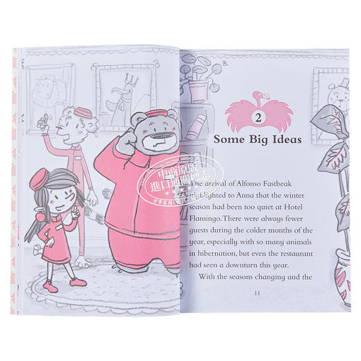 【中商原版】Hotel Flamingo 1-4 火烈鸟公馆4册 儿童故事绘本 幽默小说图画书 英文原版 进口图书 6-9岁 儿童读物 商品图6