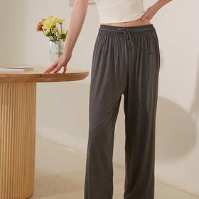 弗利少女屋阔腿裤女垂感宽松直筒长裤薄款莫代尔家居休闲运动睡裤