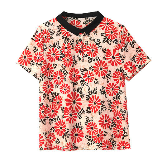 印花2023夏季新款妈妈装时尚气质甜美减龄显瘦上衣AHM-dydd6863 商品图4