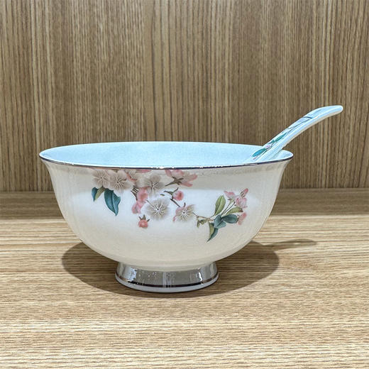 【样品清仓，无原包装介意者慎拍】品物攸宜如花似月10人用46头骨瓷餐具送礼套装 商品图5