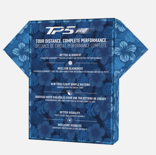 【限量】TaylorMade泰勒梅 TP5 Pix夏威夷特别版芙蓉花高尔夫五层球 商品图3