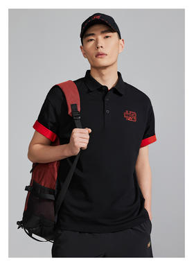 匹克POLO短袖男中国系列纯棉T恤夏季休闲运动半袖透气上衣健身短TDF632271