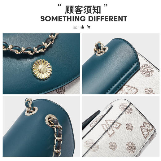 Safiya/索菲娅2023新款链条包时尚小方包单肩包女斜挎包女包SF9140057Y 商品图5