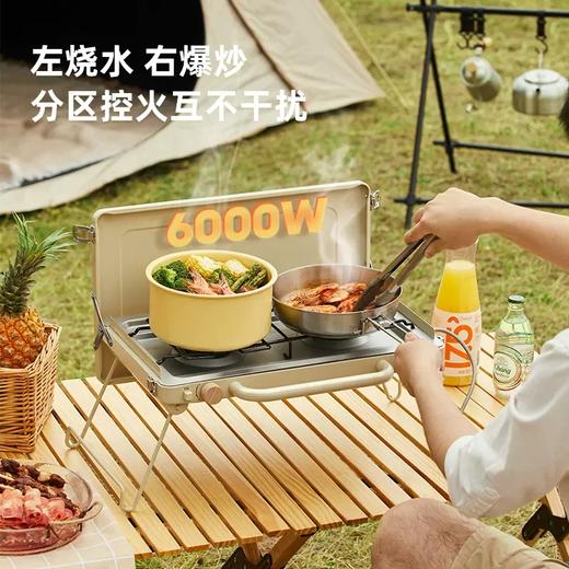 炉具Merf双头户外燃气灶便携式防风卡式炉野外炉具燃气炉瓦斯煤气灶 商品图3