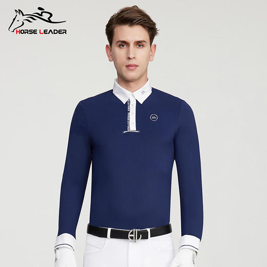 horseleader春夏薄款男士马术长袖T恤-13801 商品图0
