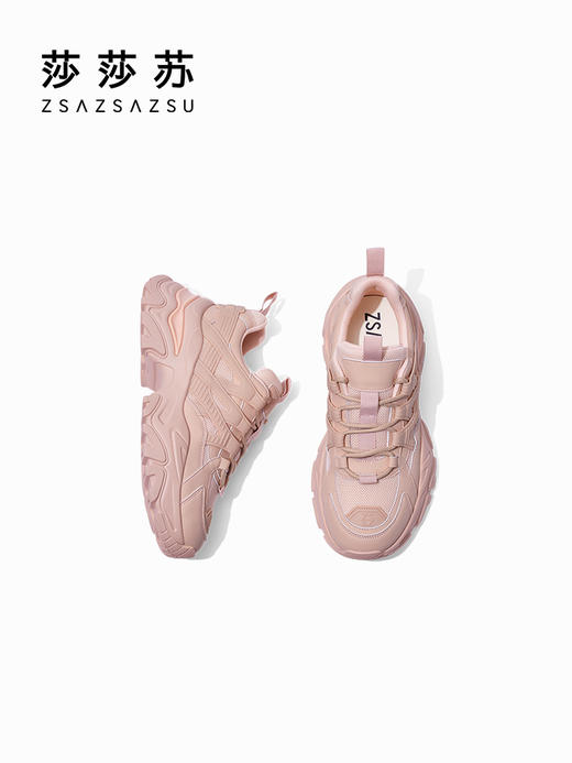 【2F】[雪顶老爹]莎莎苏2023春夏新款设计感休闲老爹鞋女运动潮鞋小白鞋 商品图3