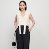 IN AND ON21210夏季新款设计感丝滑飘带衬衫女V领丝质无袖背心上衣 商品缩略图5