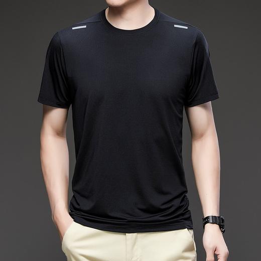 跃牌【跃LEAP-ACTIVE】系列运动圆领宽松短袖上衣男 休闲透气排汗篮球训练服 跑步速干衣短袖R427 商品图2