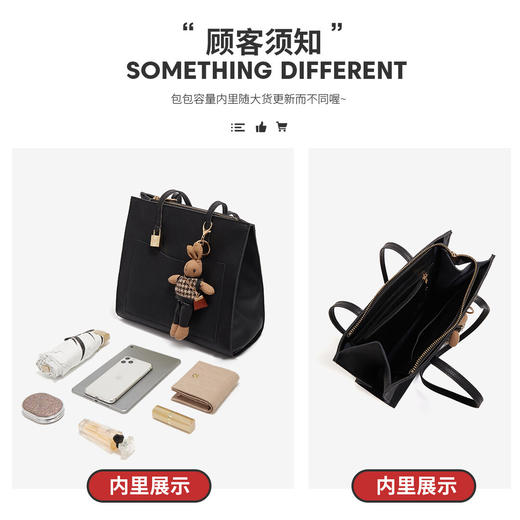 Safiya/索菲娅2023新款二层牛皮托特包腋下包单肩包女手提包女包SF9151048Y 商品图5