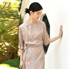 佐尔美夏季新款 国风气质典雅桑蚕丝真丝套装衬衣E32CS35 商品缩略图3