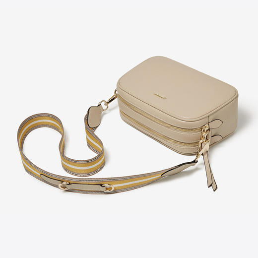 Safiya/索菲娅2023新款纯色风小方包手提包手机包单肩包女士斜挎包女SF9135026Y 商品图7