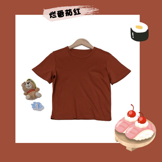 【桑蚕丝儿童T恤】男女童装凉感桑蚕丝丝光棉T恤儿童短袖圆领童装夏季上衣亲子装t恤 商品图12