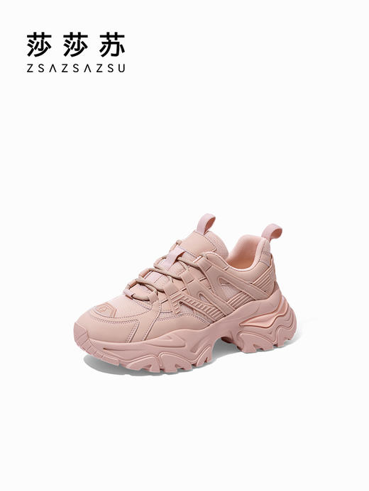 【2F】[雪顶老爹]莎莎苏2023春夏新款设计感休闲老爹鞋女运动潮鞋小白鞋 商品图1
