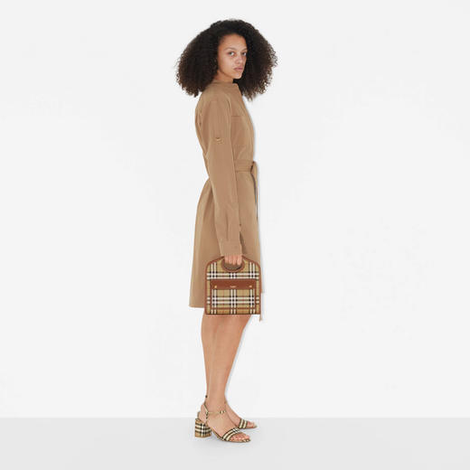 BURBERRY 巴宝莉 女士格纹和缉明线迷你口袋包 格子 8066166 A9534 商品图3