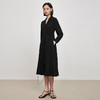 IN AND ON22406西装裙女收腰高级感气质高腰西装领长袖大摆中长款a字连衣裙 商品缩略图3
