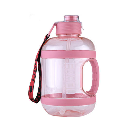 【新款上架 夏季必备】塑料水杯新款大容量吨吨桶水壶2400ML，耐高温、耐用，方便携带，运动健身，出行必备，适合学生、男女老少，太空杯，出行旅游好伙伴！ 商品图5