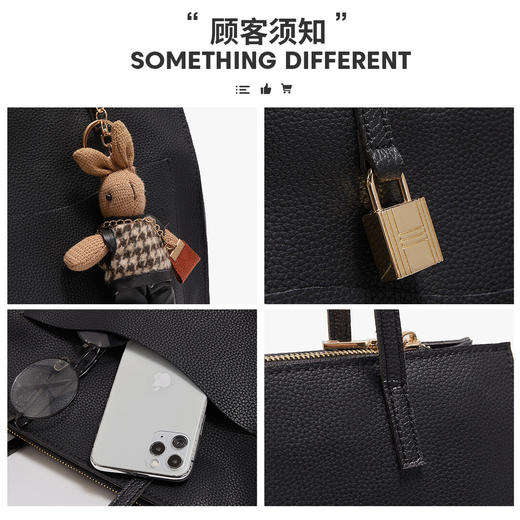 Safiya/索菲娅2023新款二层牛皮托特包腋下包单肩包女手提包女包SF9151048Y 商品图7