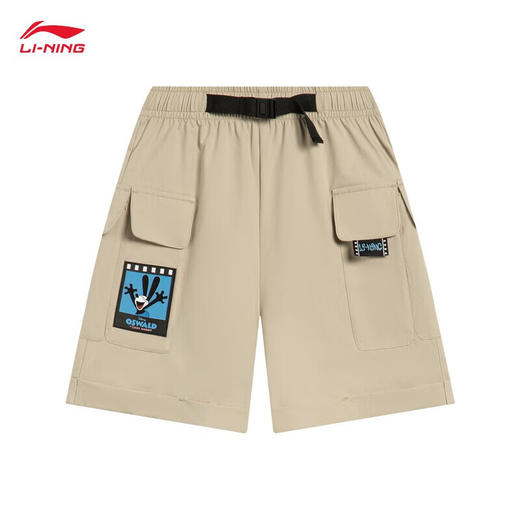 【140断码】李宁（LI-NING）丨奥斯华联名童装运动短裤女大童宽松短裤裤子YKST028【库存有限，如无货将做退款，介意慎拍！】 商品图0