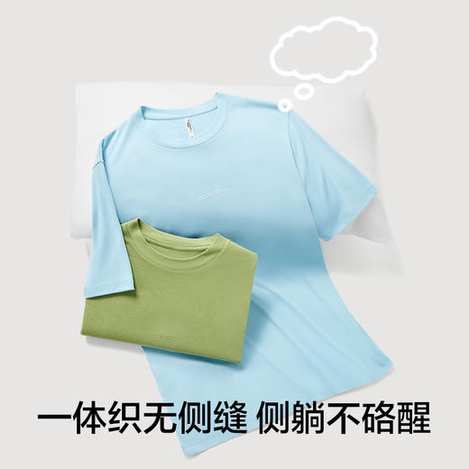有棵树夏季莫代尔冰丝短袖套装男士家居服C-P1027 商品图3