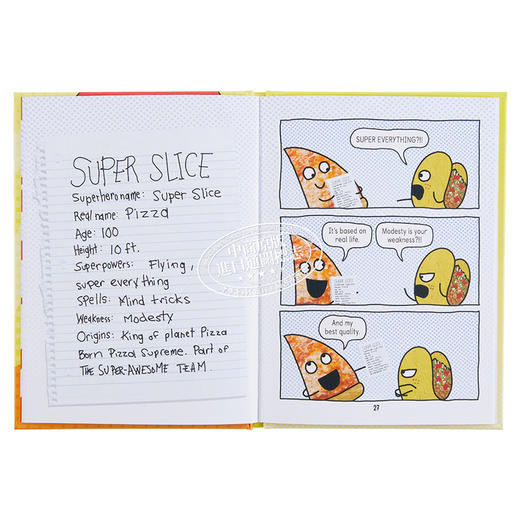 【中商原版】Pizza and Taco Super-Awesome Comic 披萨饼与玉米片3 图画图像小说 故事书 儿童初级章节书 英文原版 4-8岁 商品图5