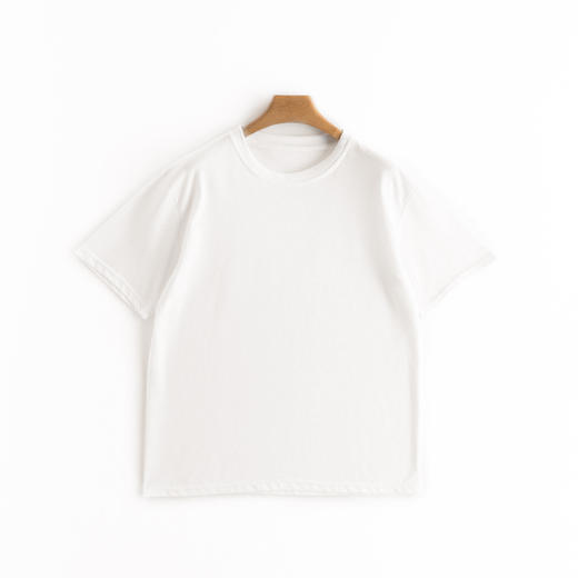 【马卡龙棉T恤】纯色女装春夏外穿宽松打底上衣圆领内搭套头短袖 商品图5