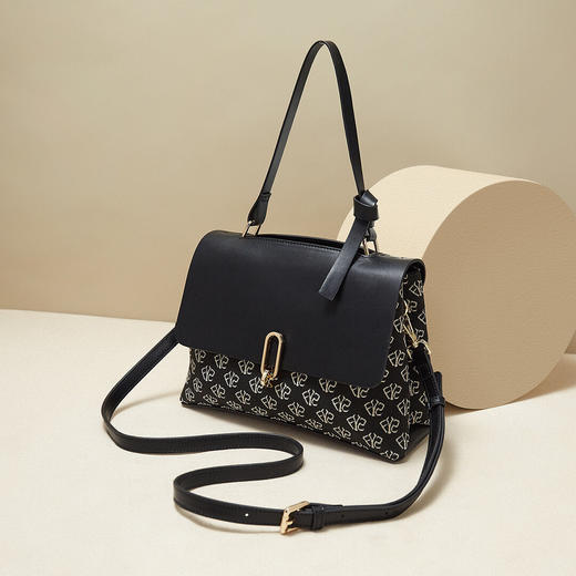 Safiya/索菲娅2023新款印花手提包大容量单肩包女士斜挎包包女包SF9140067Y 商品图1