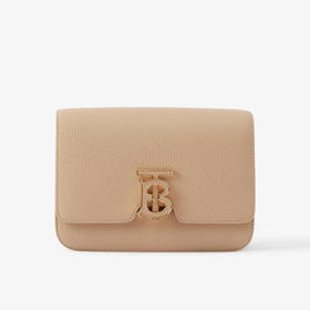 BURBERRY 巴宝莉 女士皮革小号 TB 专属标识锁扣包 卡其色 8062974 B4741