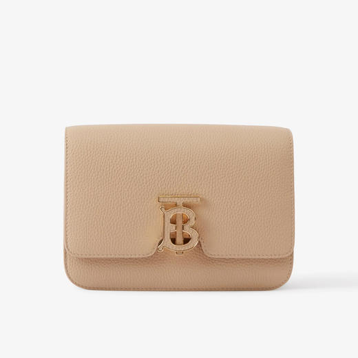 BURBERRY 巴宝莉 女士皮革小号 TB 专属标识锁扣包 卡其色 8062974 B4741 商品图0