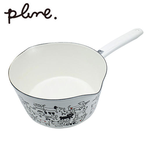 日本制珐琅锅小奶锅 plune.北欧风单手柄锅15cm宝宝辅食锅 商品图6